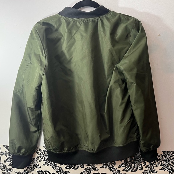 Forest Green Windbreaker/Bomber Jacket - Picture 2 of 2